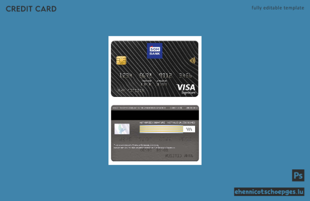 Beispielvorschau der Somalia Sombank Visa-Signaturkarte